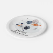 宇宙ボーイセントトリップザのまわりにサン誕生日P ペーパープレート (アングル)
