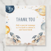 宇宙ボーイ誕生日ありがとう フェイバータグ (裏面)