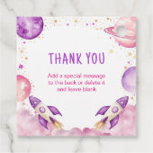 宇宙ボーイ誕生日ありがとう フェイバータグ (裏面)