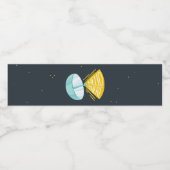 宇宙ボーイ誕生日水瓶ラベル ペットボトルラベル (シングルラベル)