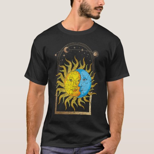 宇宙ボーホサンムーン天文学として天体 Tシャツ (正面)
