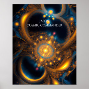 宇宙ポータルデザイン ポスター