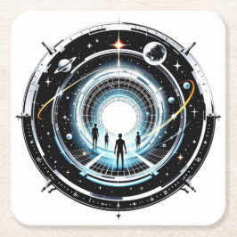 宇宙ポータル スクエアペーパーコースター