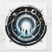 宇宙ポータル ワインラベル (シングルラベル)