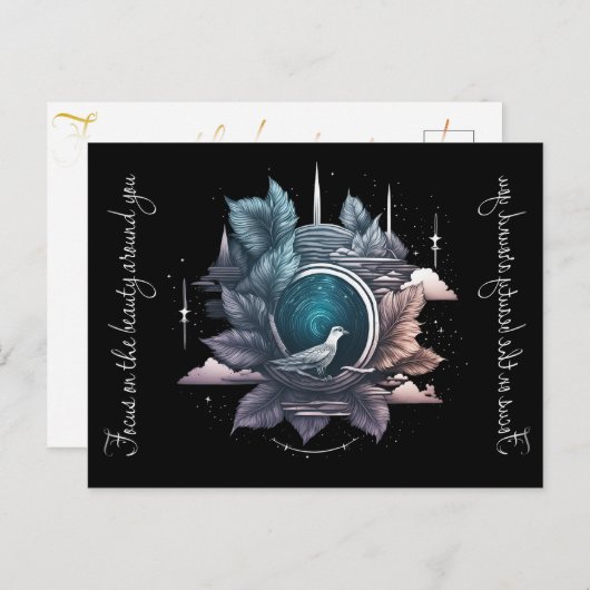 宇宙ポータル:星への超現実的なゲートウェイ シーズンポストカード (正面/裏面)