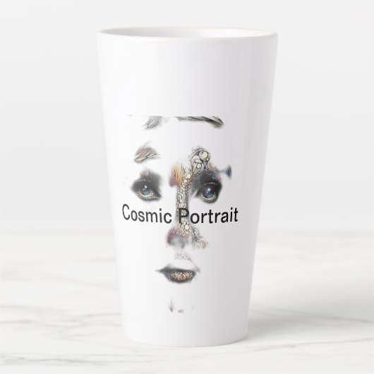 宇宙ポートレート カフェラテマグ (正面)