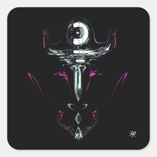 宇宙ポーンv2 スクエアシール (正面)