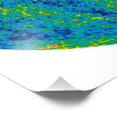 宇宙マイクロ波背景マップ フォトプリント            (角)