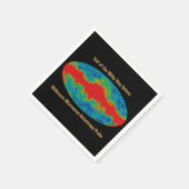 宇宙マイクロ波背景放射（WMAP）による銀河のヴェイル、宇宙全体 スタンダードカクテルナプキン (角)
