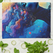 宇宙マインドスケープ芸術 キッチンタオル (折り畳み)