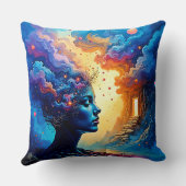 宇宙マインドスケープ芸術 クッション (裏面)