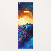 宇宙マインドスケープ芸術 ヨガマット (正面)