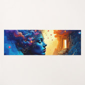 宇宙マインドスケープ芸術 ヨガマット (正面(横))