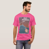 宇宙マウンテン（星雲）アクティブ Tシャツ (正面フル)