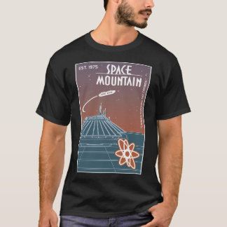 宇宙マウンテン(星雲)アクティブ Tシャツ