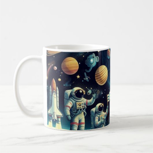 宇宙マグカップ コーヒーマグカップ (左)