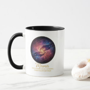 宇宙ママの手 銀河宇宙 マグカップ