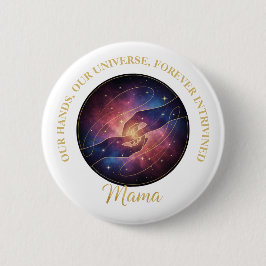 宇宙ママの手 銀河宇宙 缶バッジ