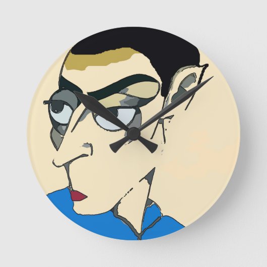 宇宙マンエイリアン ラウンド壁時計 (正面)