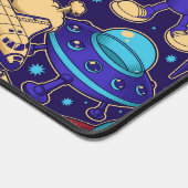 宇宙マンガ宇宙飛行士エイリアンシャトルロケットムーン デスクマット (コーナー)