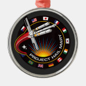 宇宙ミッションパッチ メタルオーナメント (正面)