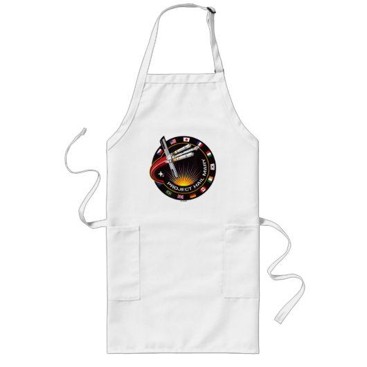 宇宙ミッションパッチ ロングエプロン (正面)