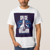 宇宙ミッション - 宇宙を探検 Tシャツ (正面)