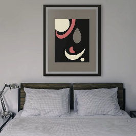 宇宙ミニマリズム:天体ジオメトリ ポスター