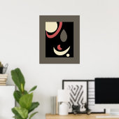 宇宙ミニマリズム：天体ジオメトリ ポスター (ホームオフィス)