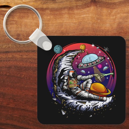 宇宙ムーンチーズ キーホルダー (正面)