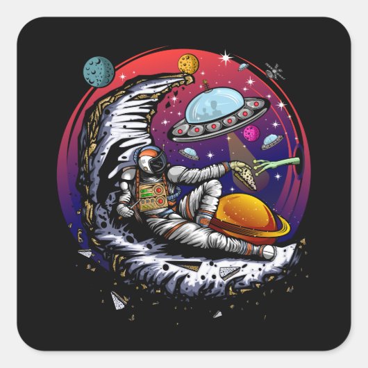 宇宙ムーンチーズ スクエアシール (正面)