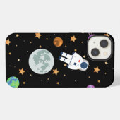 宇宙ムーンiPhone / iPadケース iPhoneケース (裏面横)