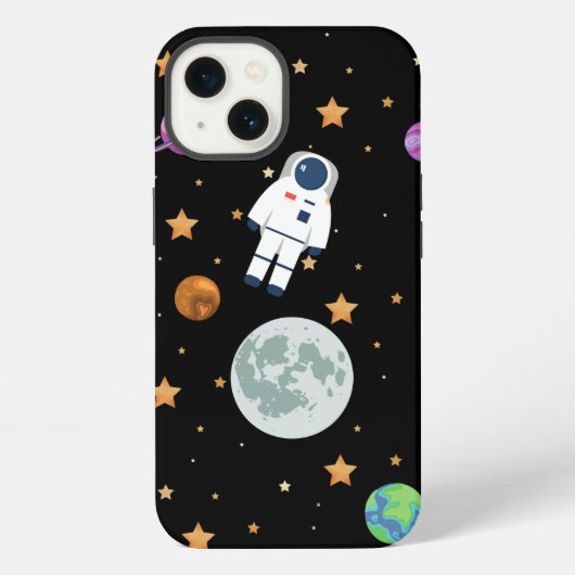 宇宙ムーンiPhone / iPadケース iPhoneケース (裏面)