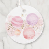 宇宙メッセージカードファーストトリッのまわりにプザサン フェイバータグ (裏面)