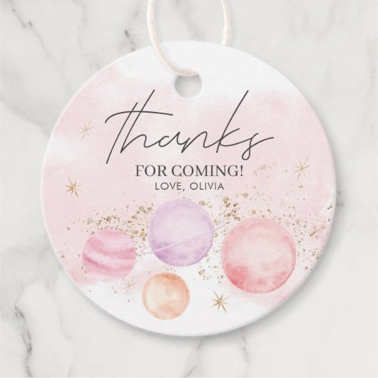 宇宙メッセージカードファーストトリッのまわりにプザサン フェイバータグ (正面)