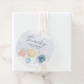 宇宙メッセージカードファーストトリッのまわりにプザサン フェイバータグ (インサイチュ)