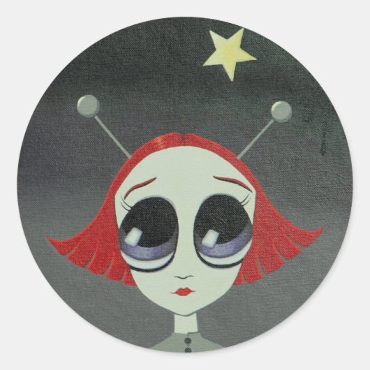 宇宙メルトラウンドステッカー ラウンドシール (正面)