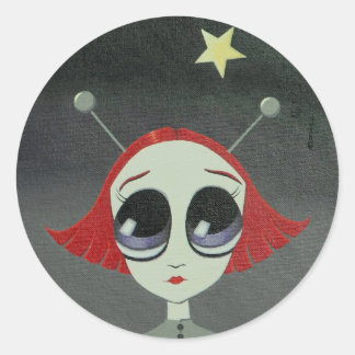 宇宙メルトラウンドステッカー ラウンドシール