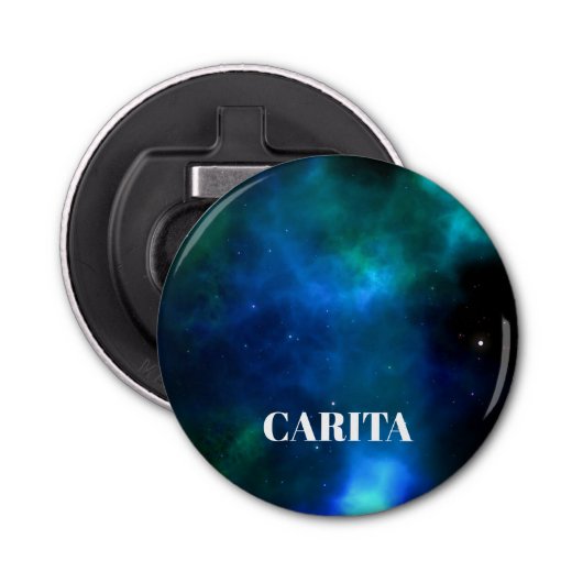 宇宙モノグラムボタン型栓抜き 栓抜き (正面)