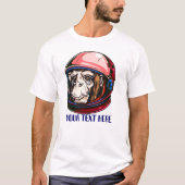宇宙モンキー宇宙飛行士Tシャツカスタマイズ2 Tシャツ (正面)