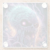 宇宙モンスターホラーアート ガラスコースター (裏面)