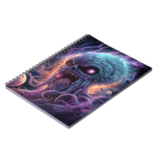 宇宙モンスターホラーアート ノートブック (左側)