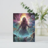 宇宙モンスターホラー絵葉書 ポストカード (スタンド正面)