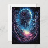 宇宙モンスターホラー絵葉書 ポストカード (正面/裏面)