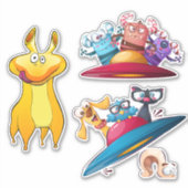 宇宙モンスター シール (正面)