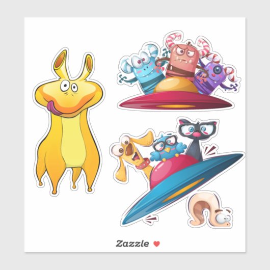 宇宙モンスター シール (シート)