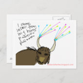 宇宙ヤック#3 ポストカード (正面/裏面)