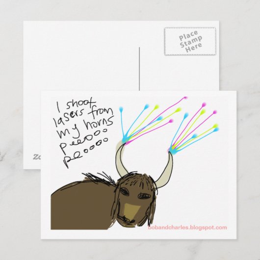 宇宙ヤック#3 ポストカード (正面/裏面)