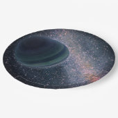 宇宙ユニバース銀河系テーマガーデンパーティーエッセンシャル ペーパープレート (アングル)