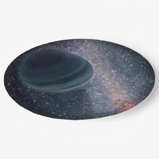 宇宙ユニバース銀河系テーマガーデンパーティーエッセンシャル ペーパープレート (アングル)